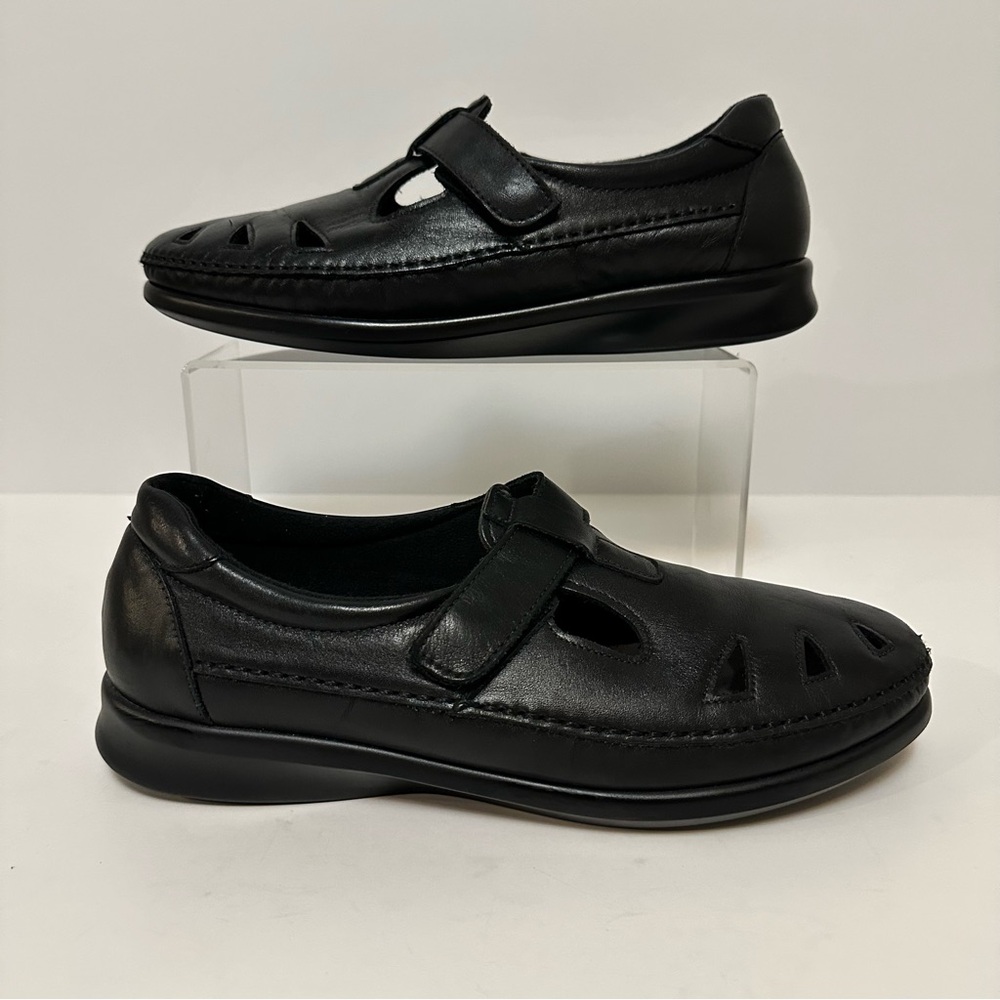SAS Roamer Women's Sz 11 M Black Leather Mary Jane Casual Comfort Shoes